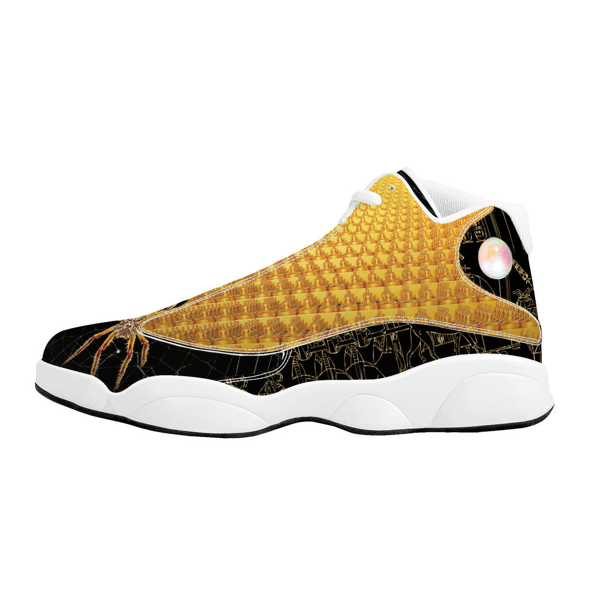 Gold Spider Basketball Shoes Customized Shoe Zero