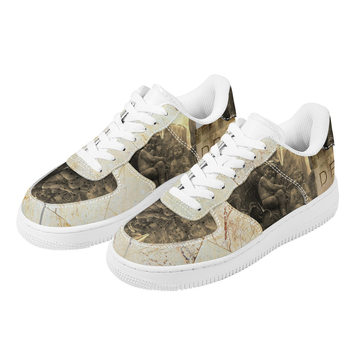 Marble Texture Low Tops | Custom Branded Shoes | Shoe Zero
