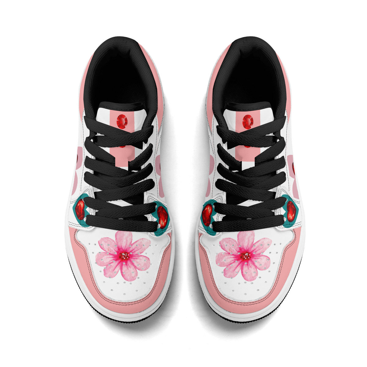 Pink Floral | Custom Kids Shoes | Shoe Zero