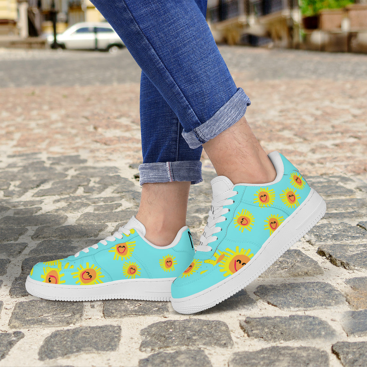 Happy Sunshine Customized Low Top Unisex Sneaker - Shoe Zero
