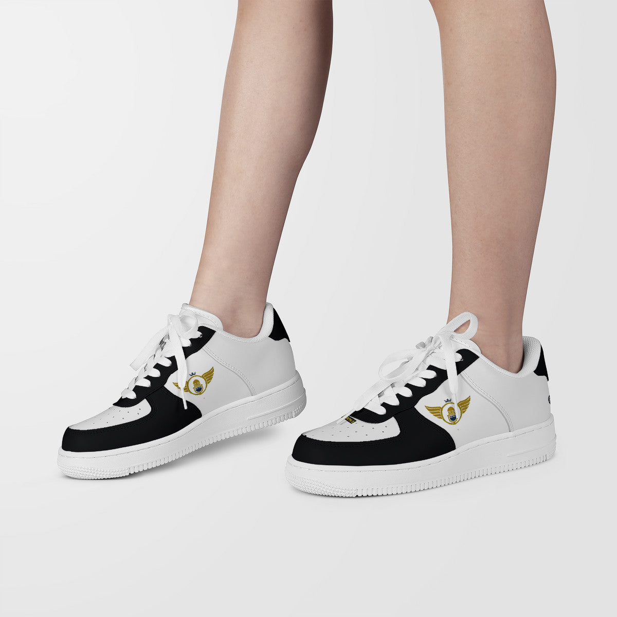 Gold Series - Black Accents | Low Top Customized | Shoe Zero