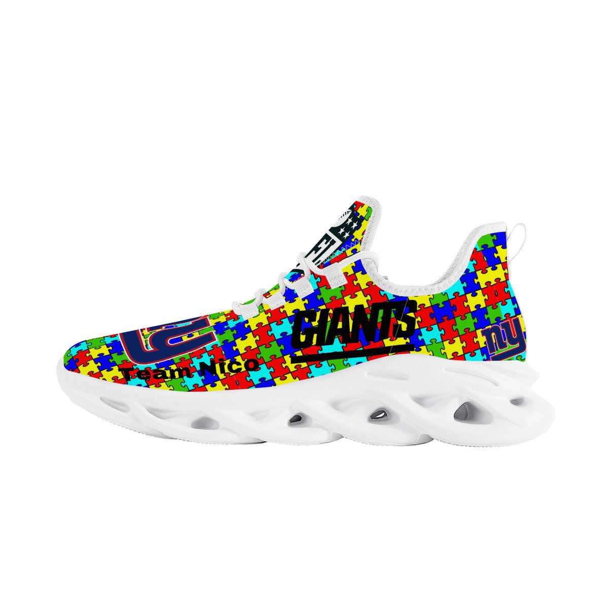 Autism Personalized Flex Sneaker | High Top Customized | Shoe Zero