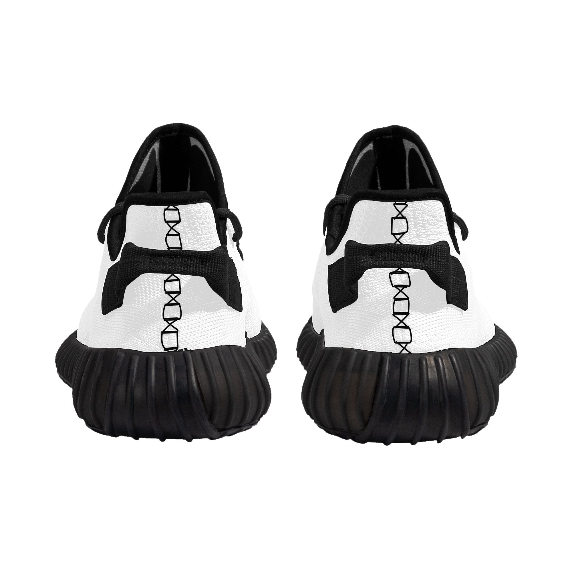 Customizable Breathable Mesh Knit Sneaker - Black - Shoe Zero