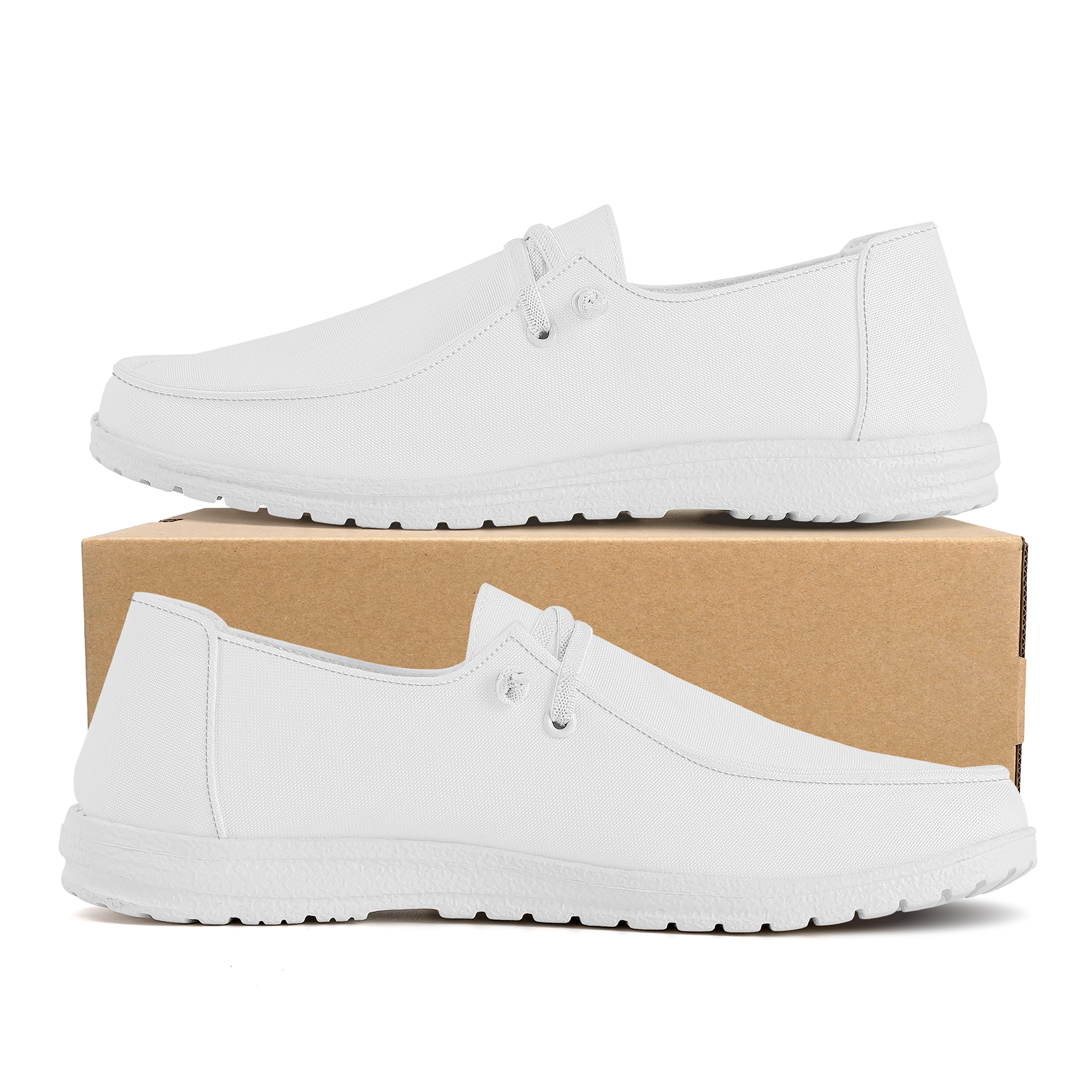 Customizable Canvas Loafers Slip On - Shoe Zero