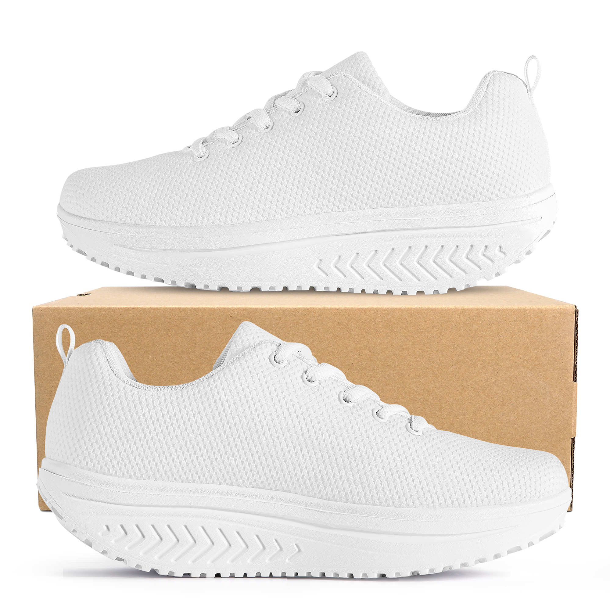 Customizable Women's Mesh Heightening Shaking Shoe - Shoe Zero