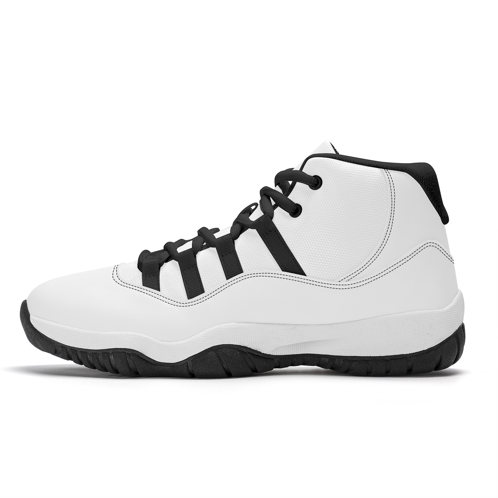 Customizable High Top Air Retro Sneakers Black Lace Design your ow