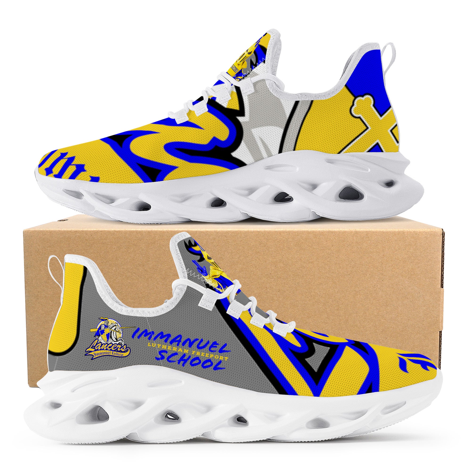 Nick Muench V10 Custom Shoes | Flex Control Sneaker - White - Shoe Zero