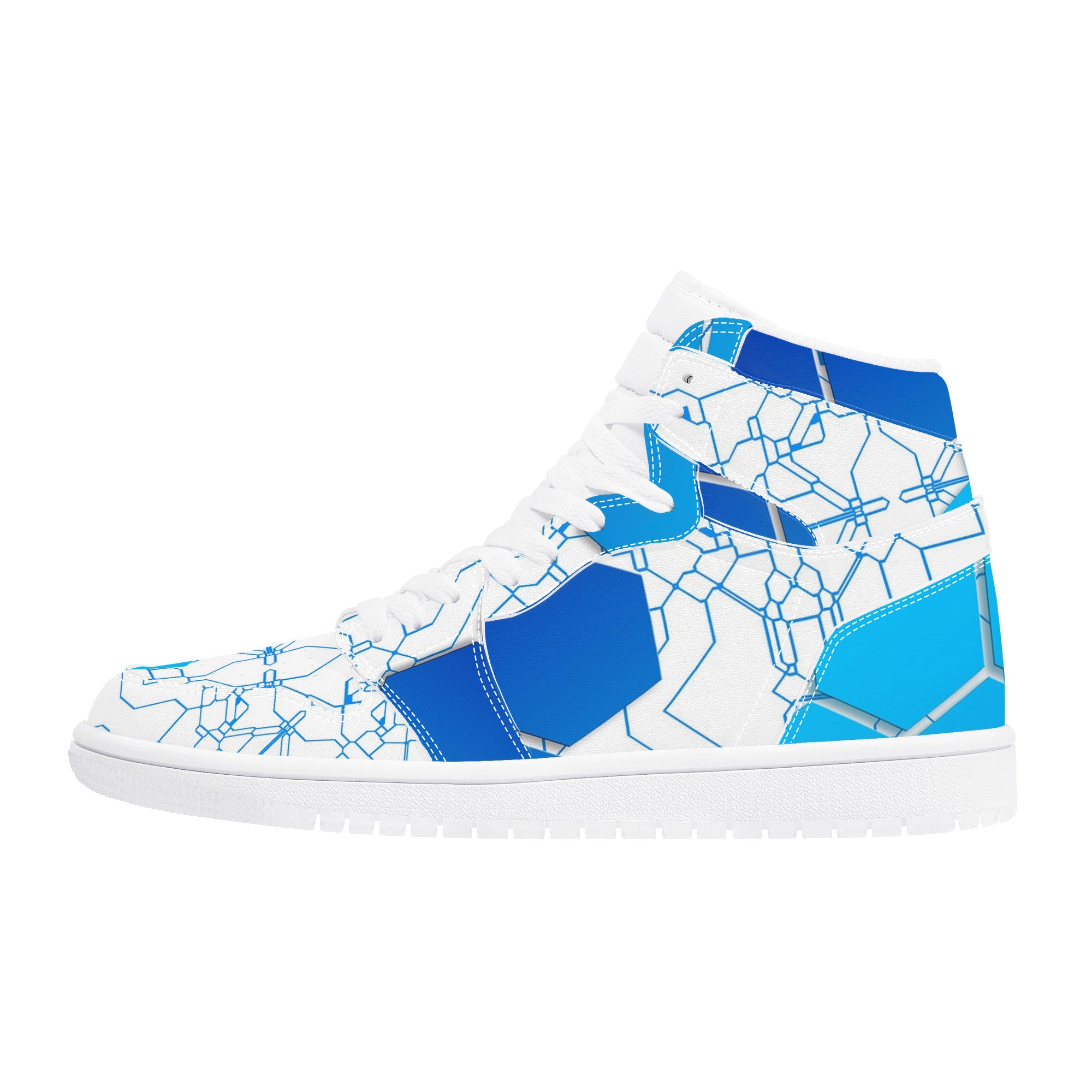 Thin Ice High Top Synthetic Leather Sneaker - Shoe Zero