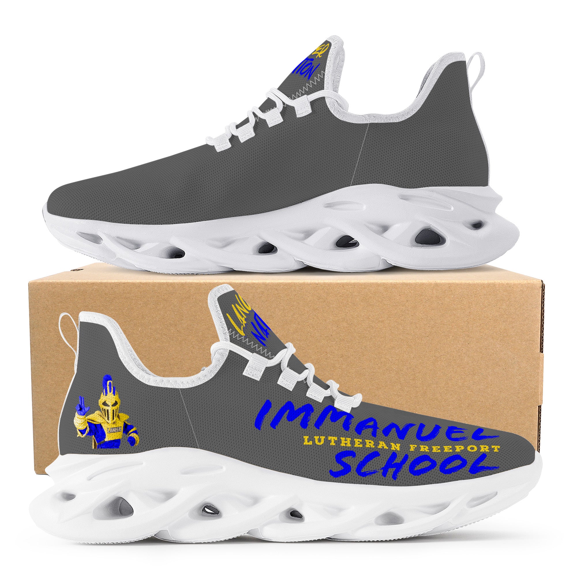 Nick Muench V1 Custom Shoes | Flex Control Sneaker - White - Shoe Zero