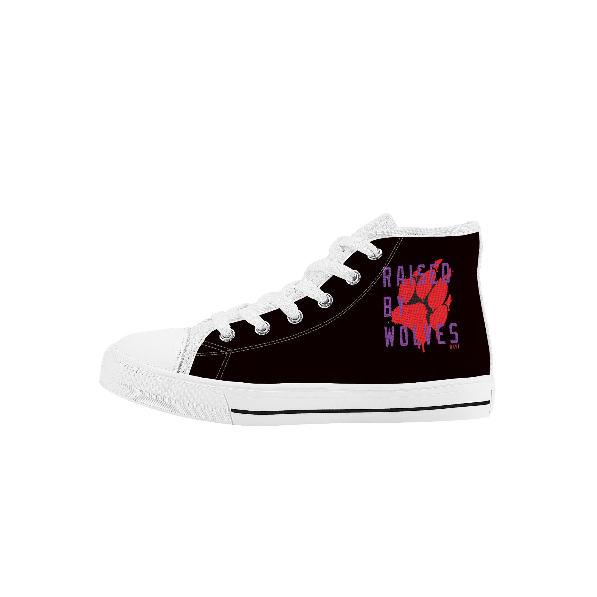 Paw - Kids High Top Canvas Shoes - Shoe Zero