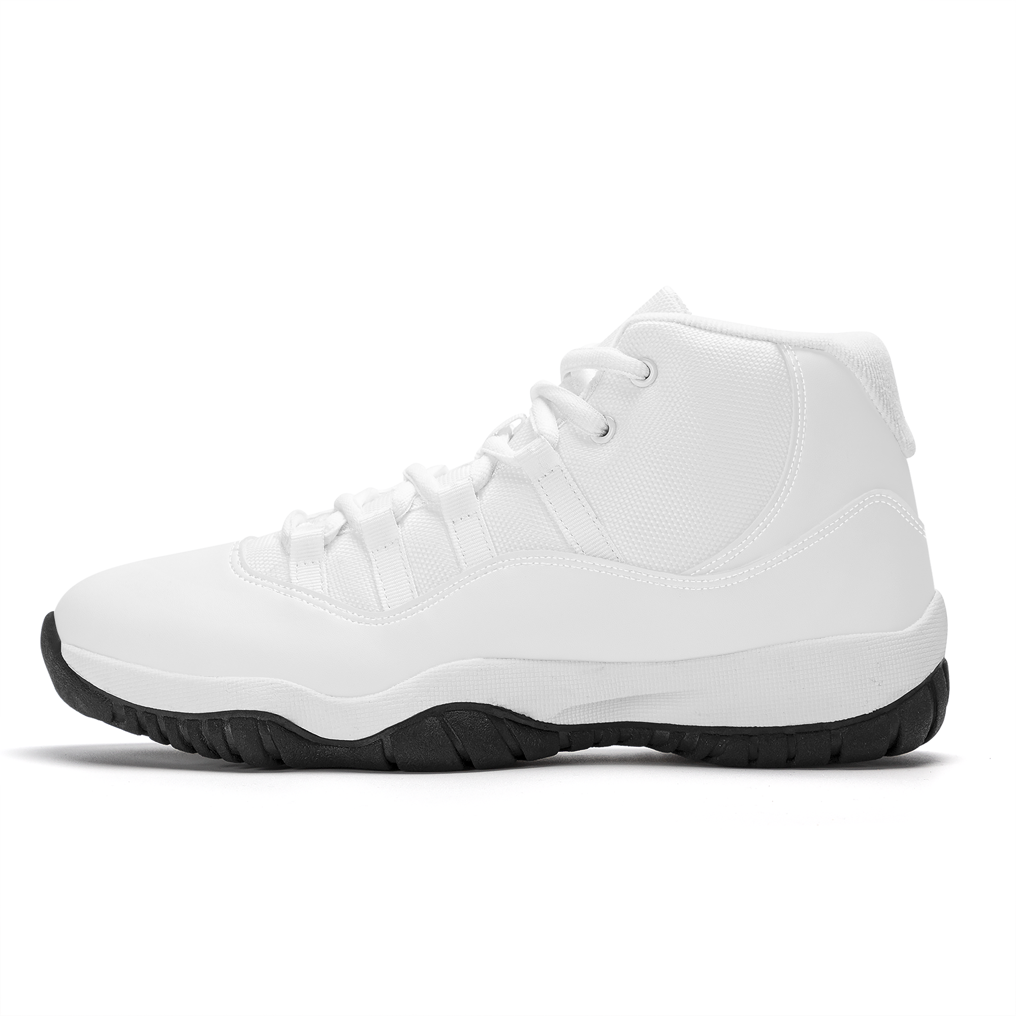 Customizable High Top Air Retro Sneakers | Custom Shoes with White Laces - Shoe Zero