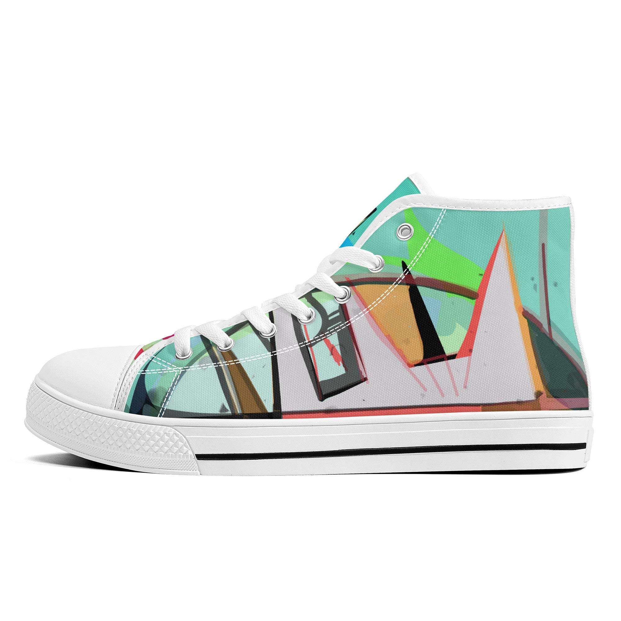 Sedin 5 | High-Top Canvas Shoes - White - Shoe Zero