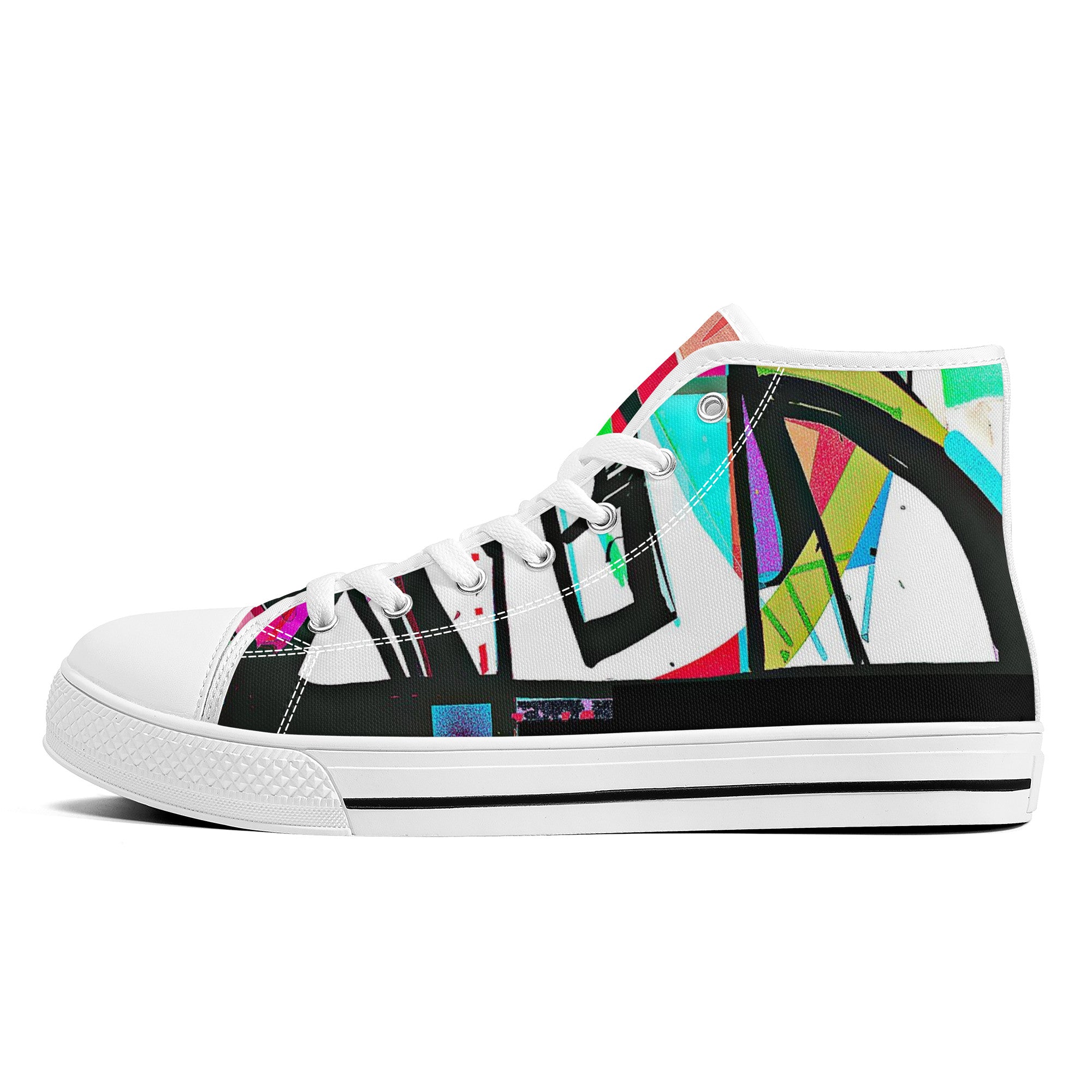 Sedin 7 | High-Top Canvas Shoes - White - Shoe Zero