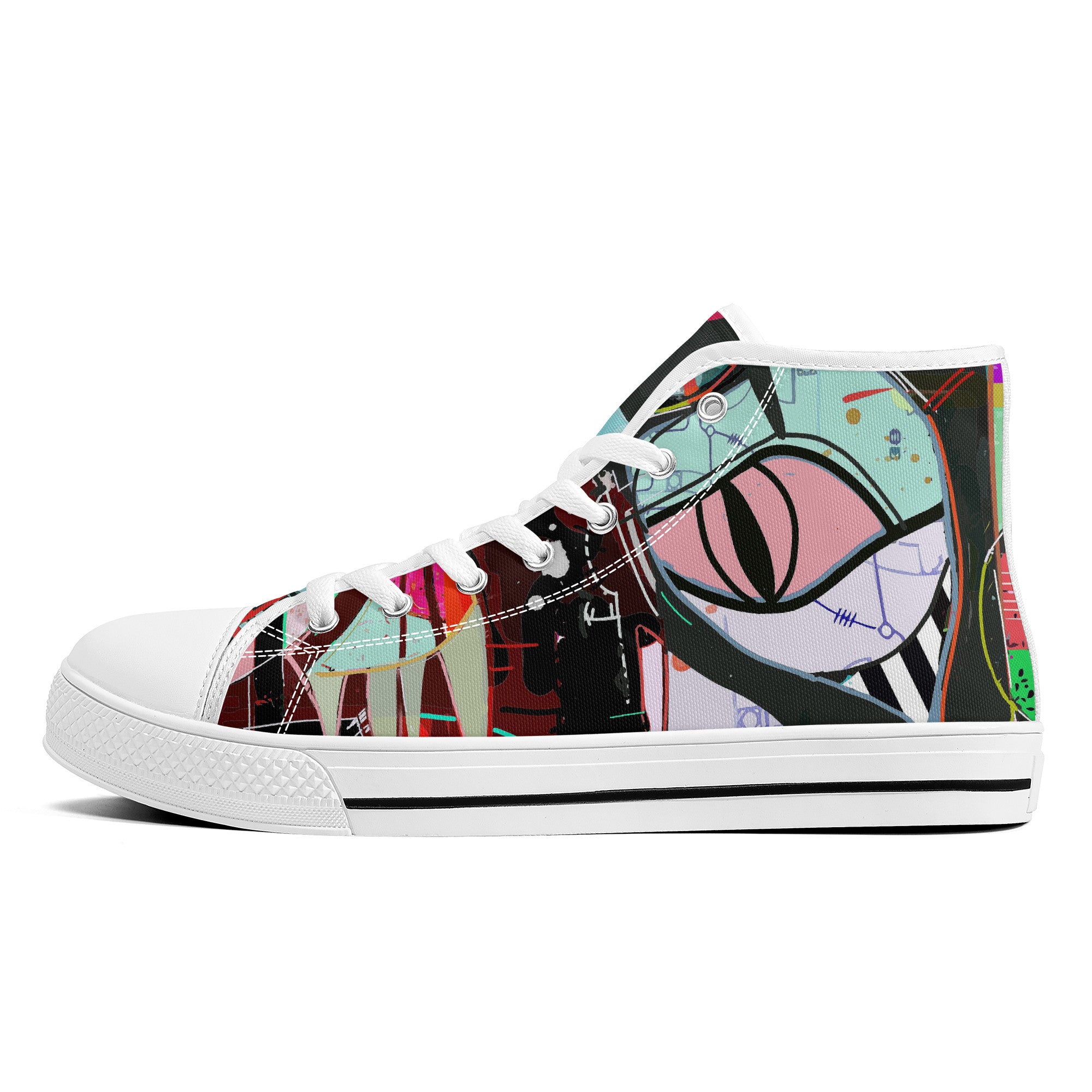 Sedin 9 | High-Top Canvas Shoes - White - Shoe Zero