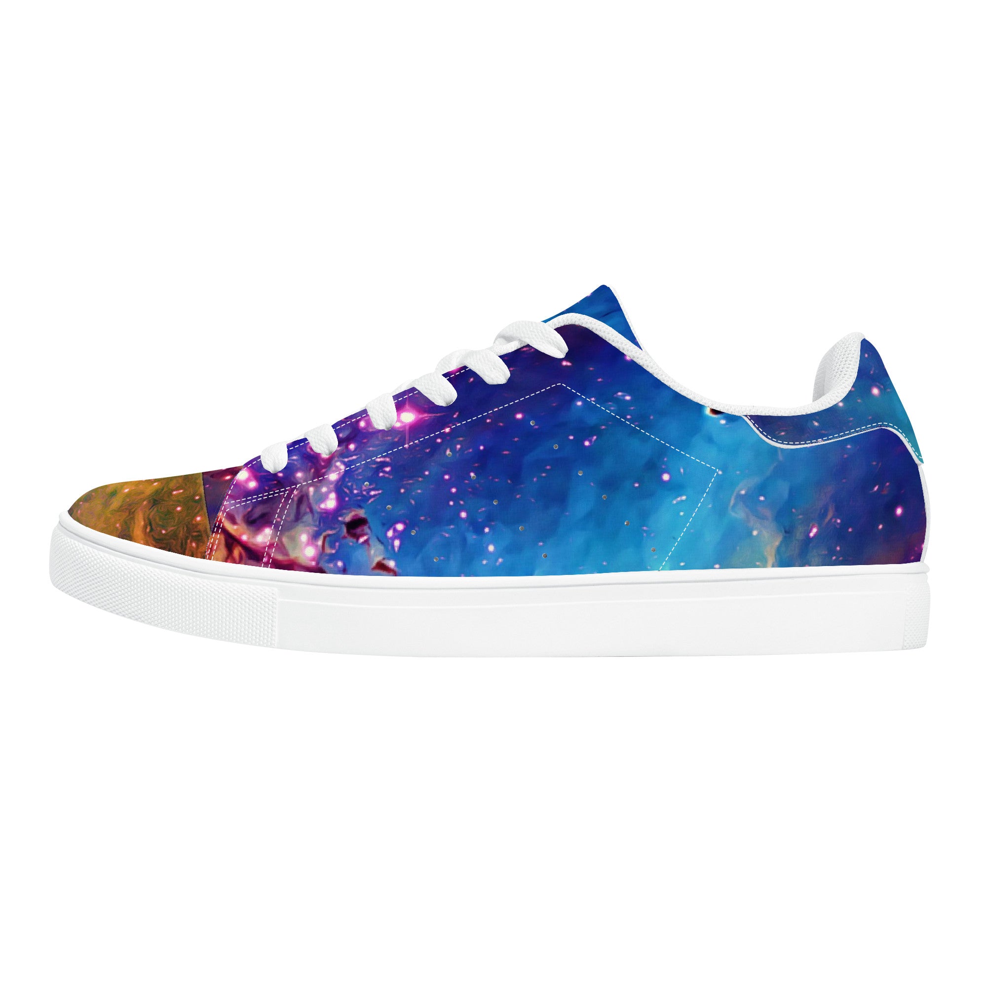 Multiverse by Denise Dundon Low-Top Leather Sneakers - Shoe Zero - Shoe Zero