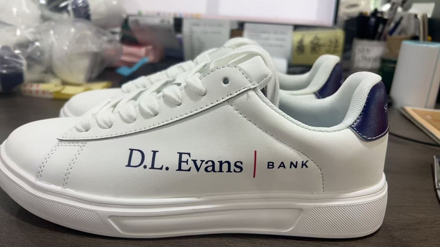 DL Evans Bank custom shoes