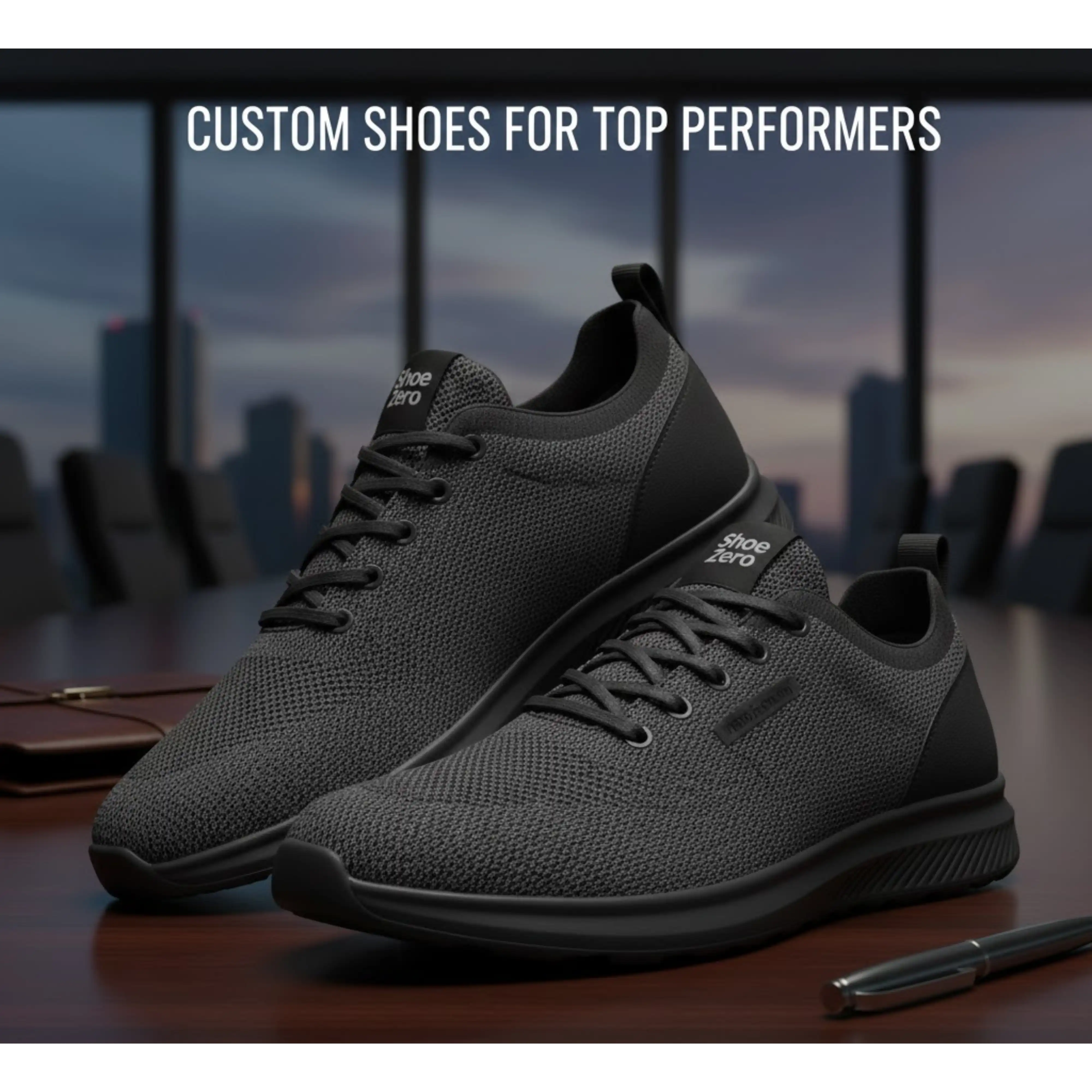 Custom-designed shoes tailored for top performers, showcasing unique styles and high-quality materials.