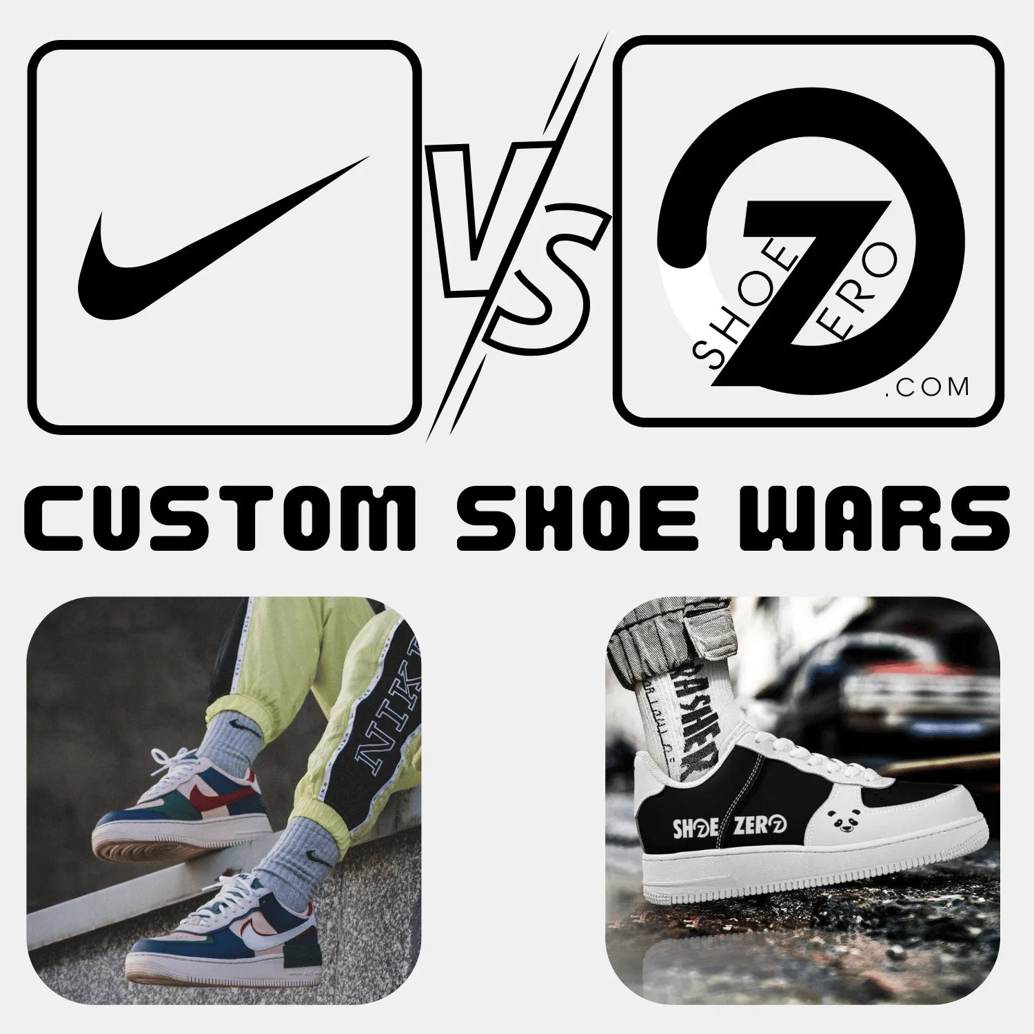 Customize Shoe - Nike Vs Shoe Zero | Custom Shoe War - Shoe Zero
