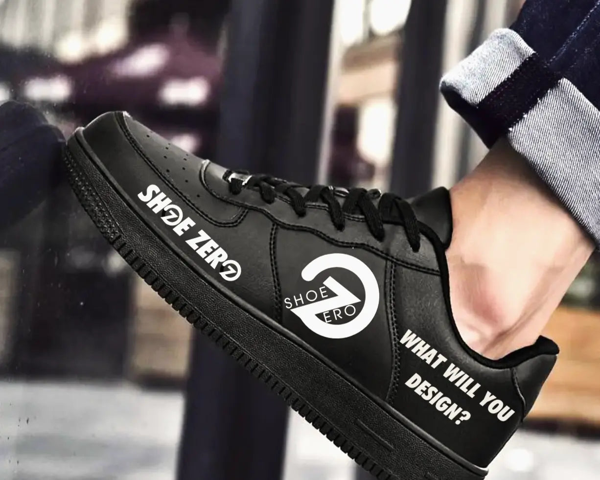 putting logos to custom shoes