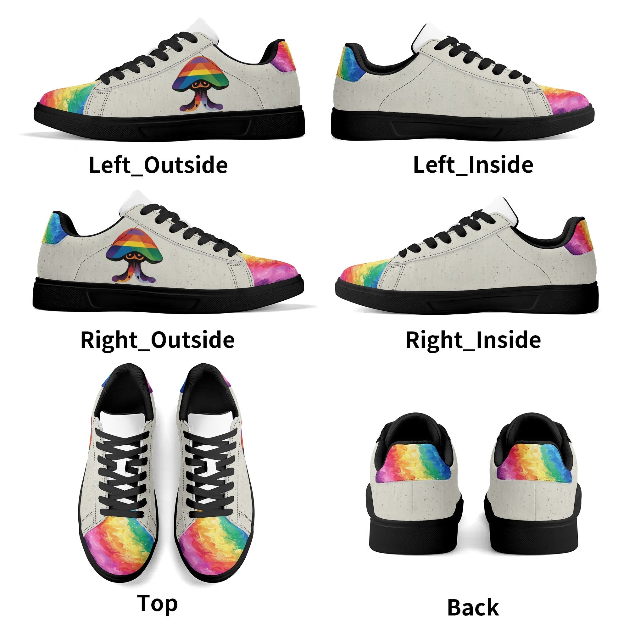 Mushroom Pride | Pride Shoes | Shoe Zero