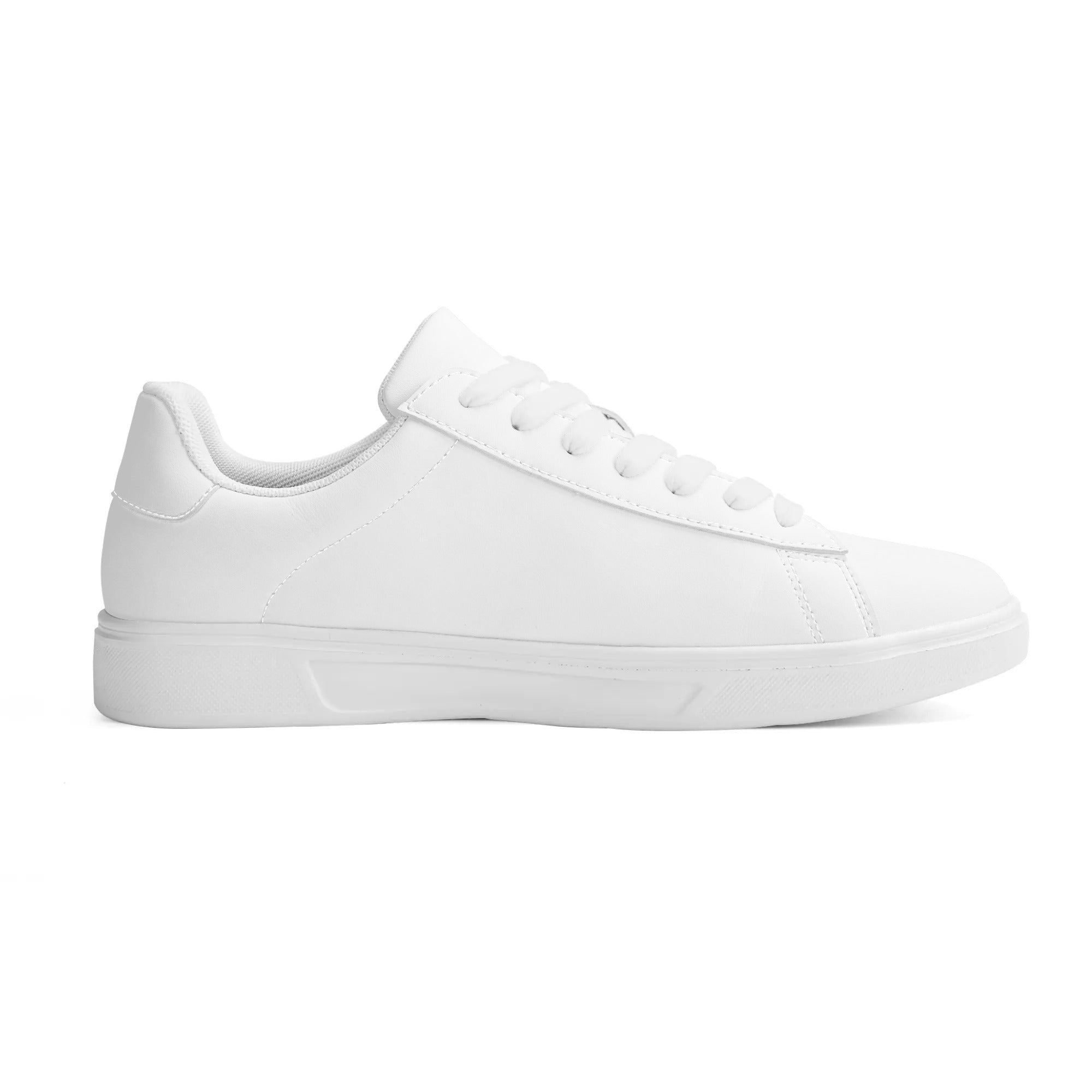 Customizable Vegan Leather 2.0 Low Top Sneakers (White)