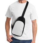 arc zero sling bag worn on model