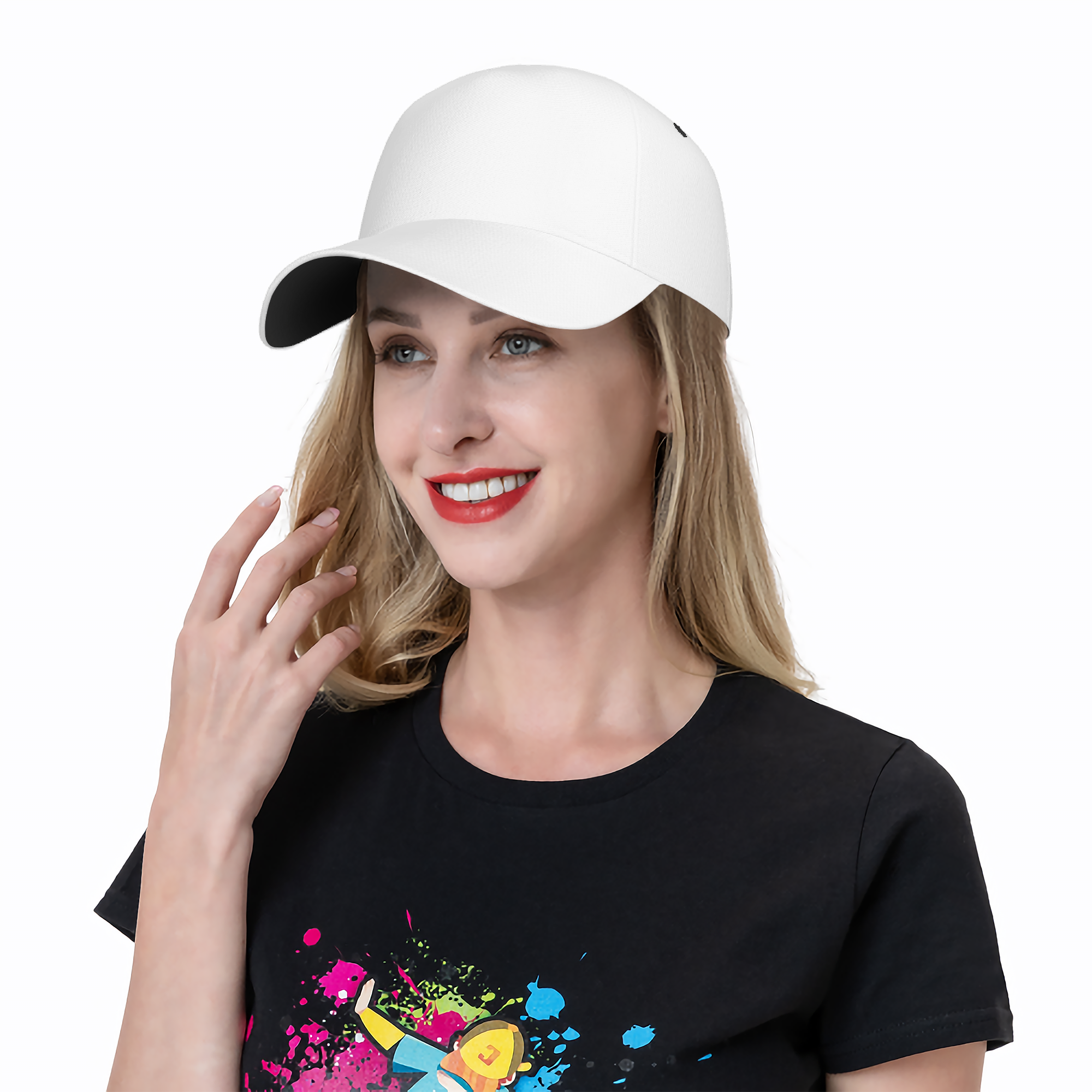 Bend brim baseball cap on sale