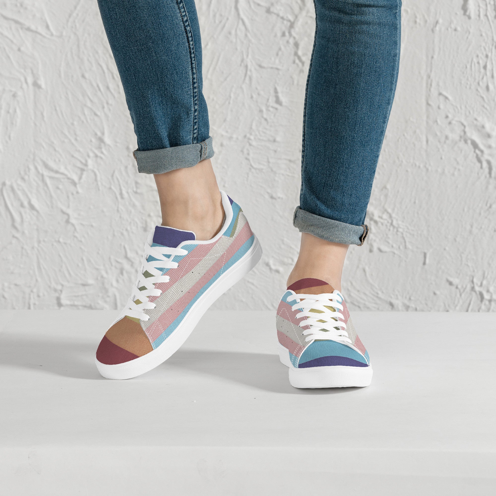 Cool shoes by Gayla Fox | White Low Top Customized | Shoe Zero