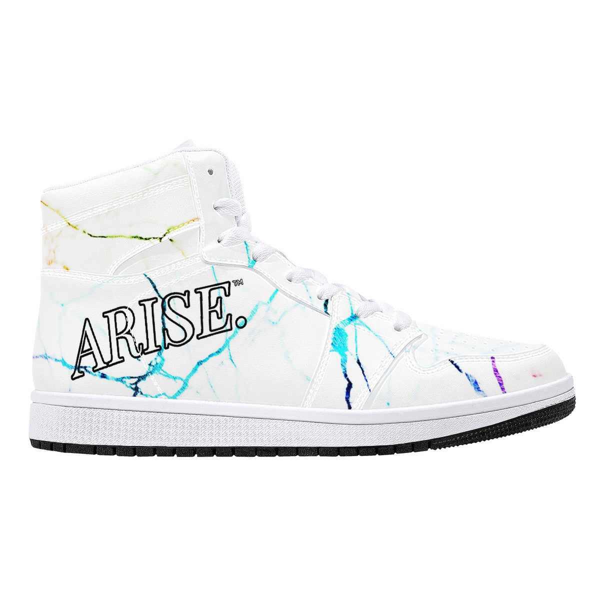 Arise Merch - "Flawed" | Customized High tops | Shoe Zero