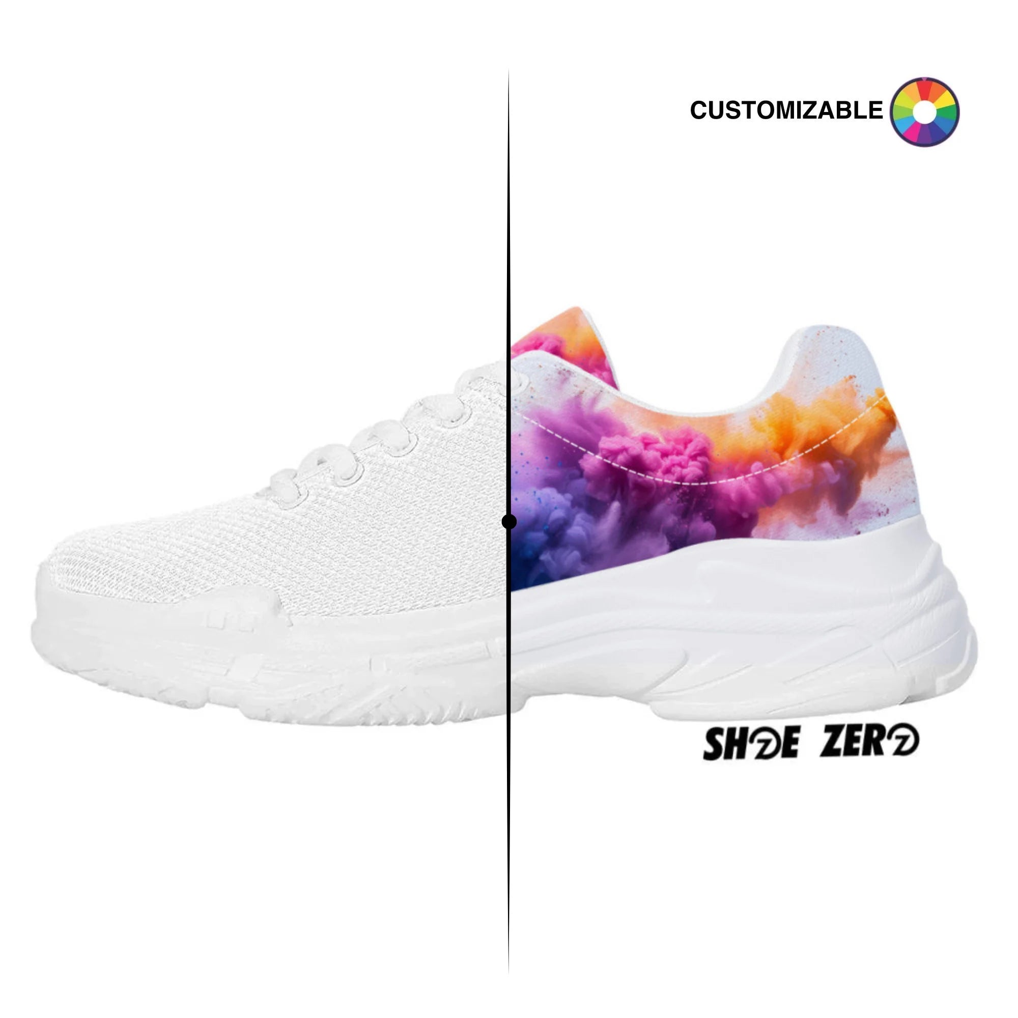 Customizable Chunky Sneakers (White)