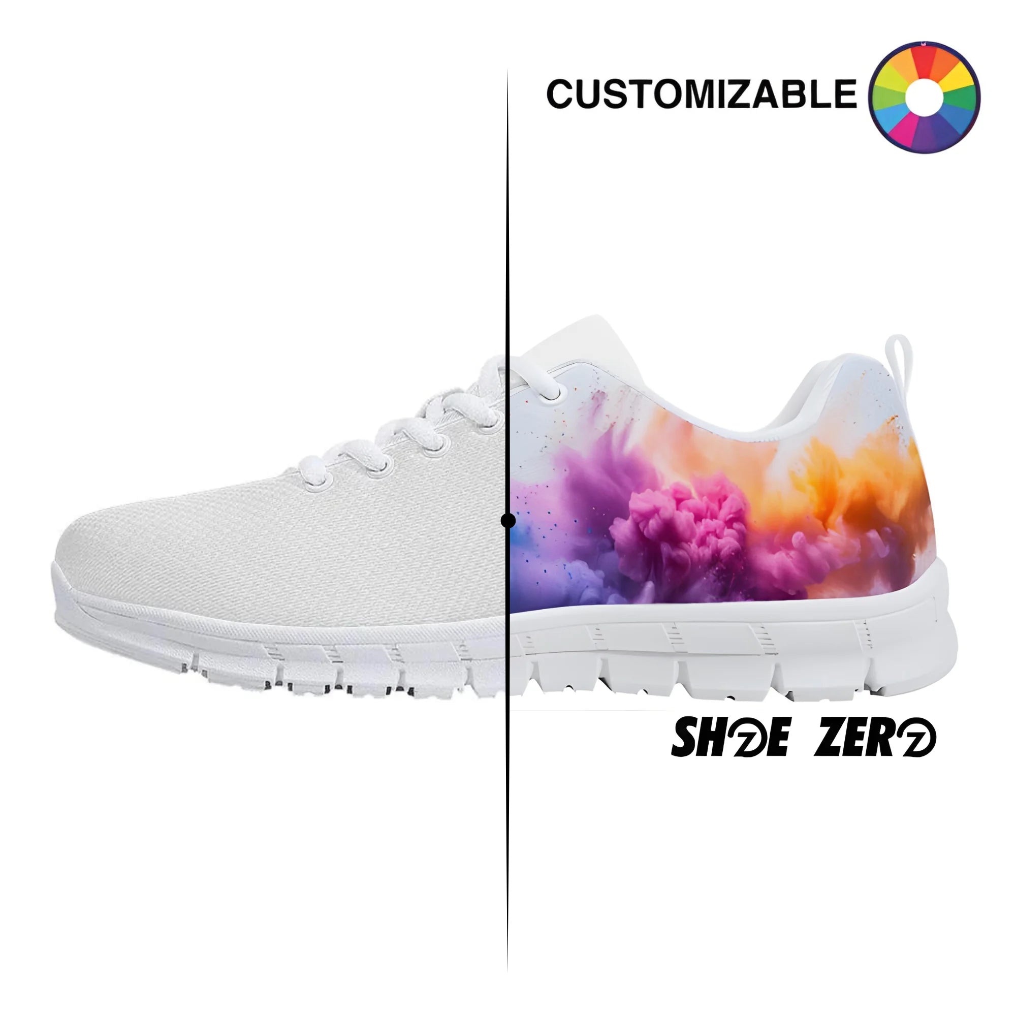 Customizable Running Shoes (White)
