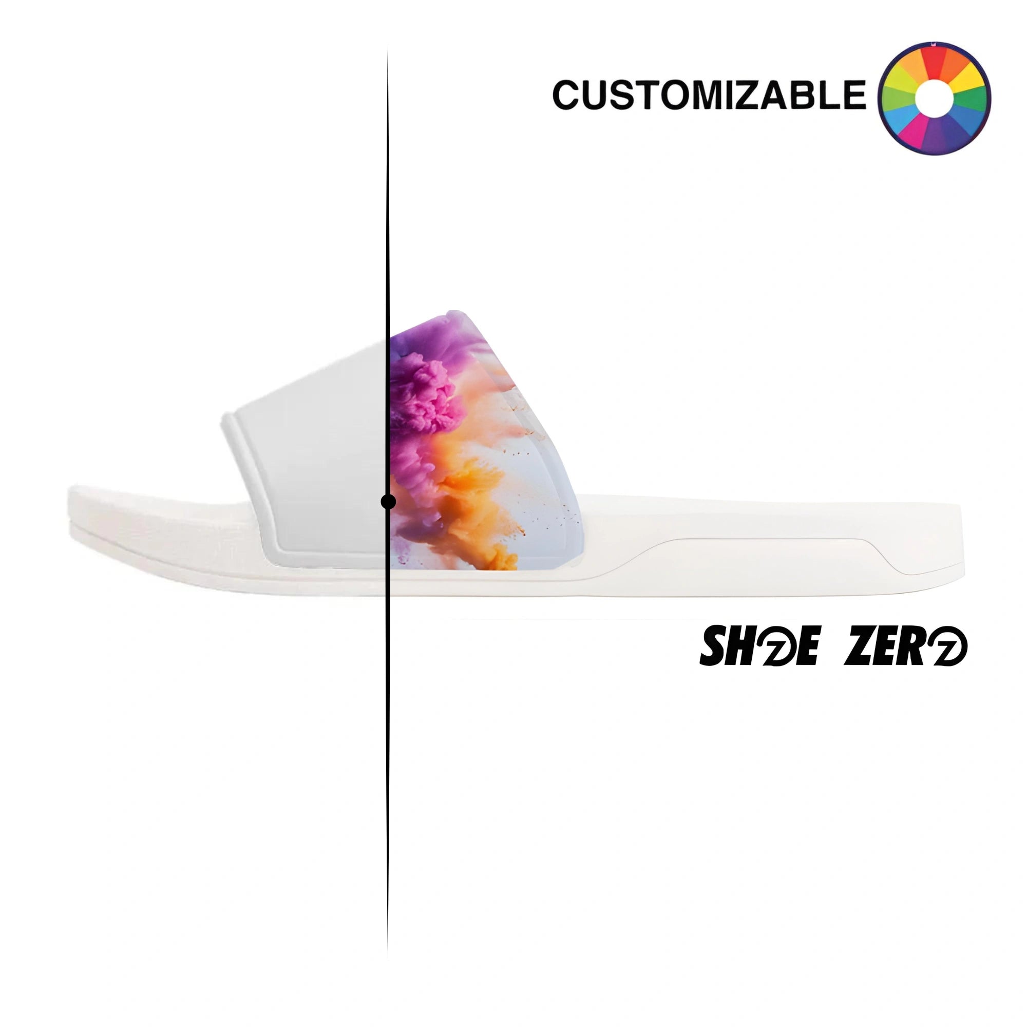 Customizable Slide Sandals (White)