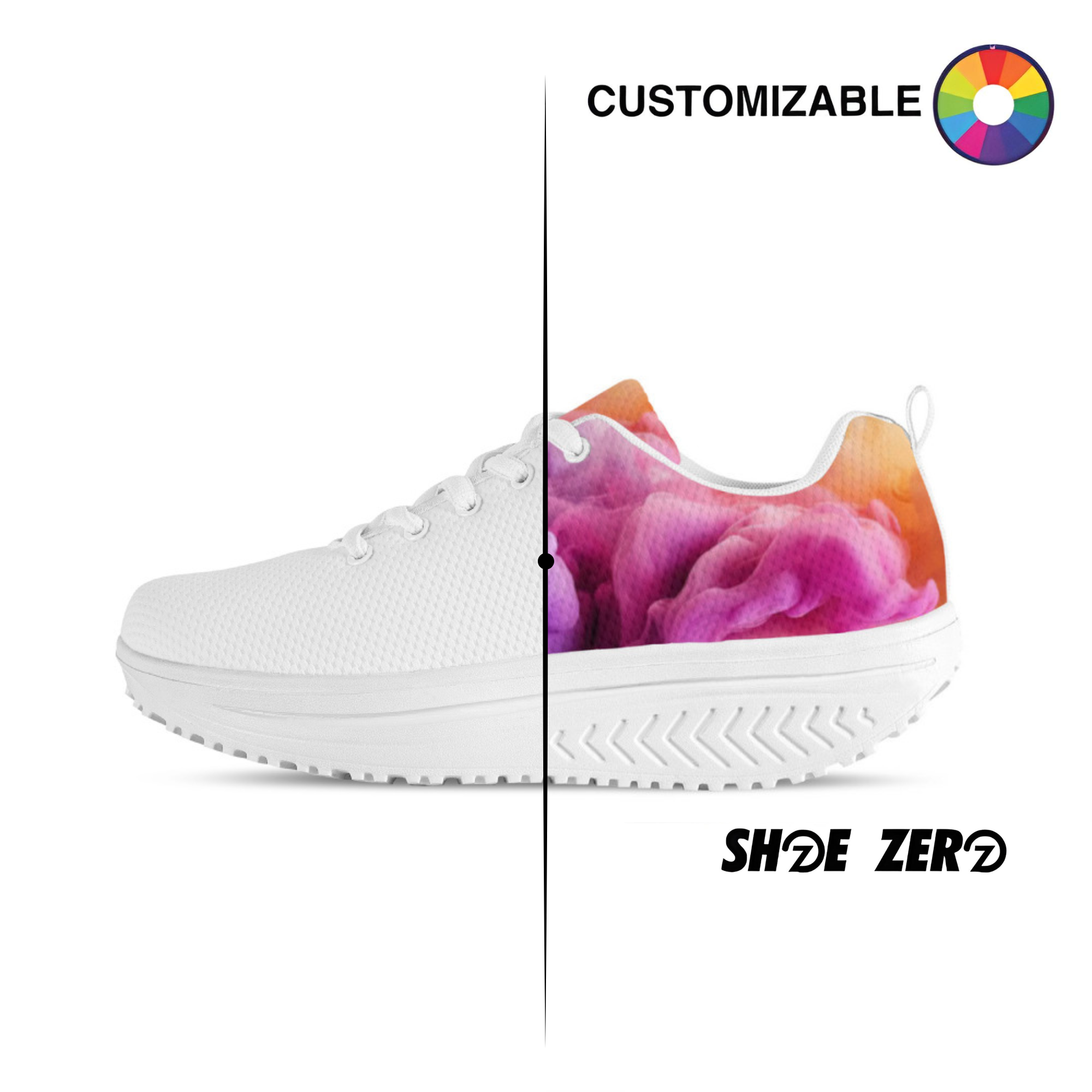 Customizable Women's Mesh Platform Shoes