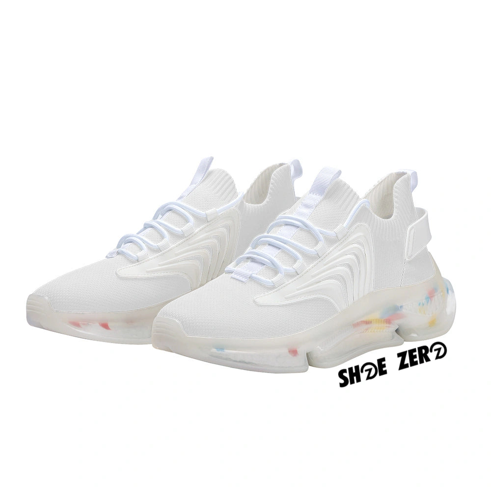 Customizable Air Heel React Running Shoes (White) | Design your own