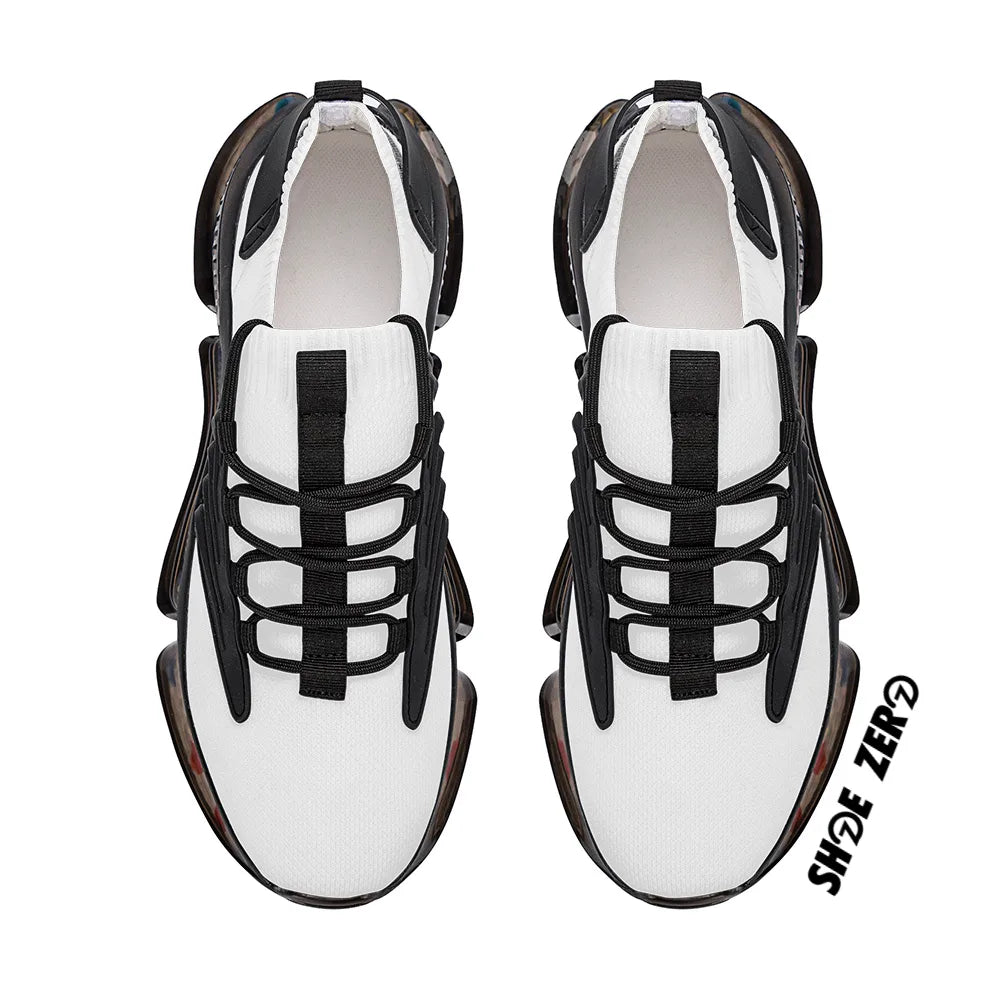 Customizable Air Heel React Sneakers (Black) | Custom Shoes | Shoe Zero