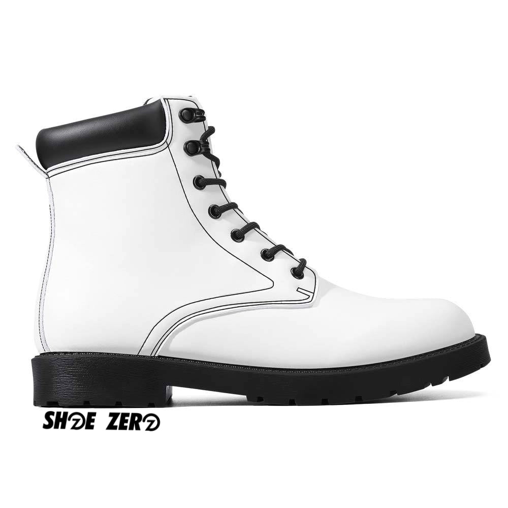 Customizable All Season Leather Boots - Right Outside part of the shoe