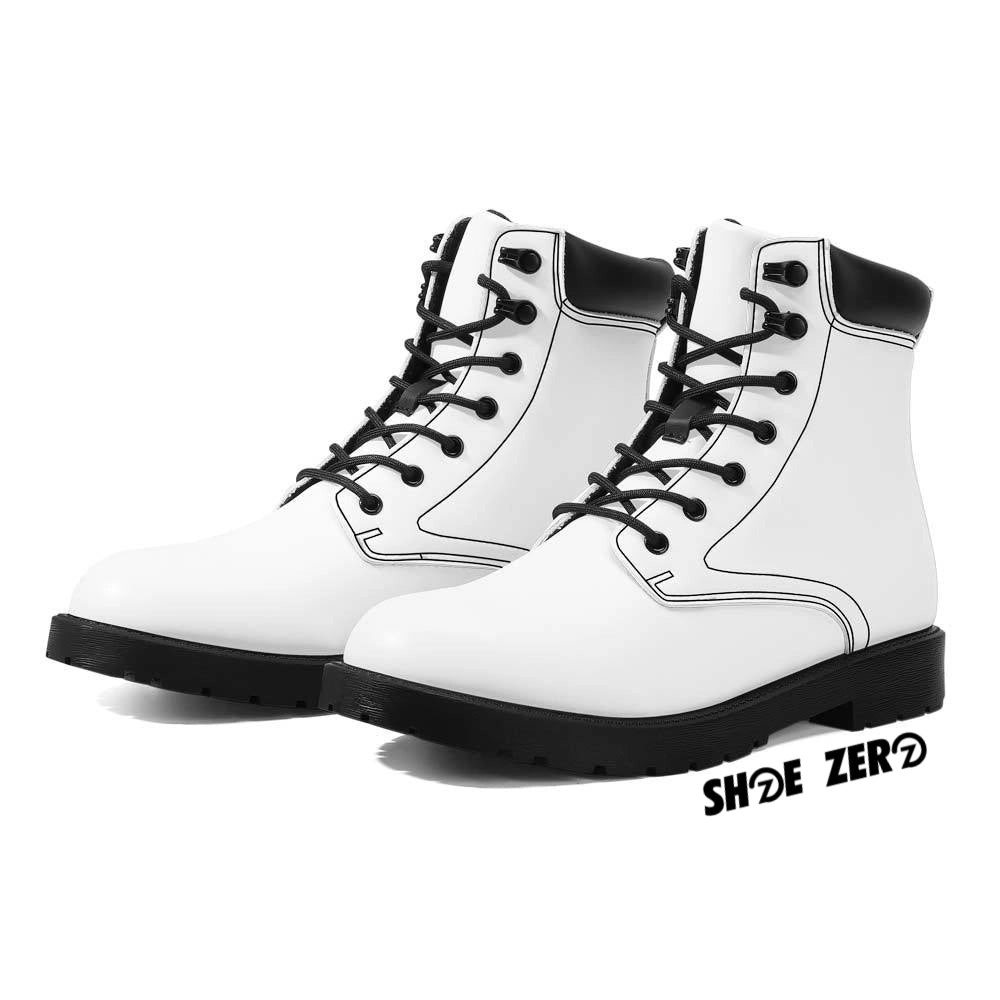 Customizable Eco Vegan Leather Boots | Design Your Own | Shoe Zero Men US13 / EU47