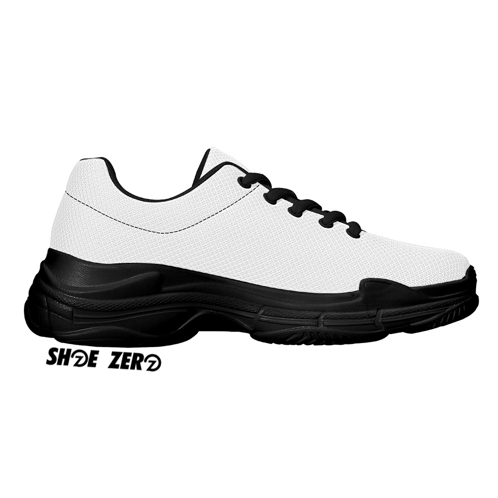 Customizable Chunky Sneakers Black Design your own Shoe Zero