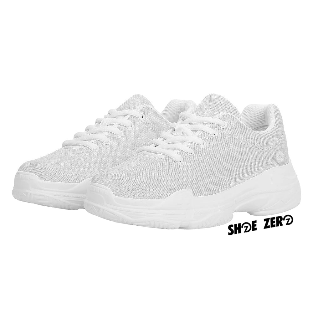 Customizable Chunky Sneakers White Design your own Shoe Zero