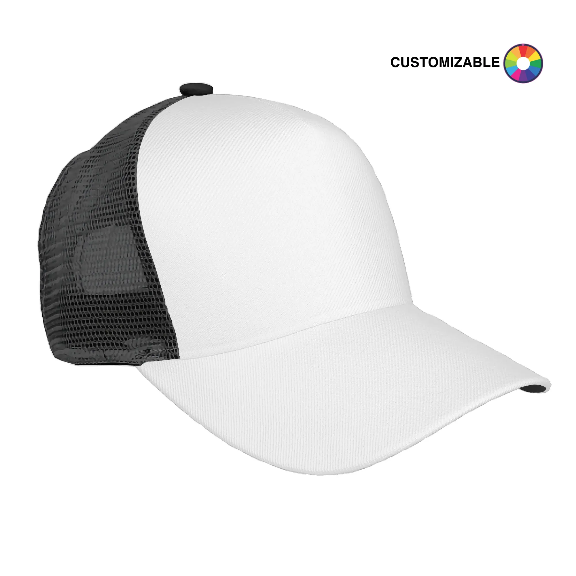 Customizable Curved Brim Mesh Baseball Cap
