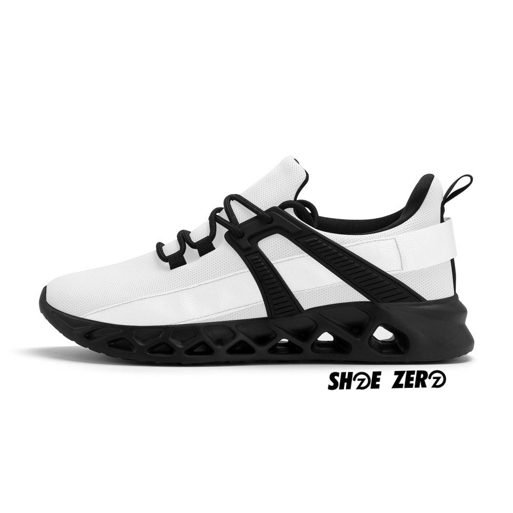 Customizable New Elastic Sport Sneakers - Left Outside part of the shoe