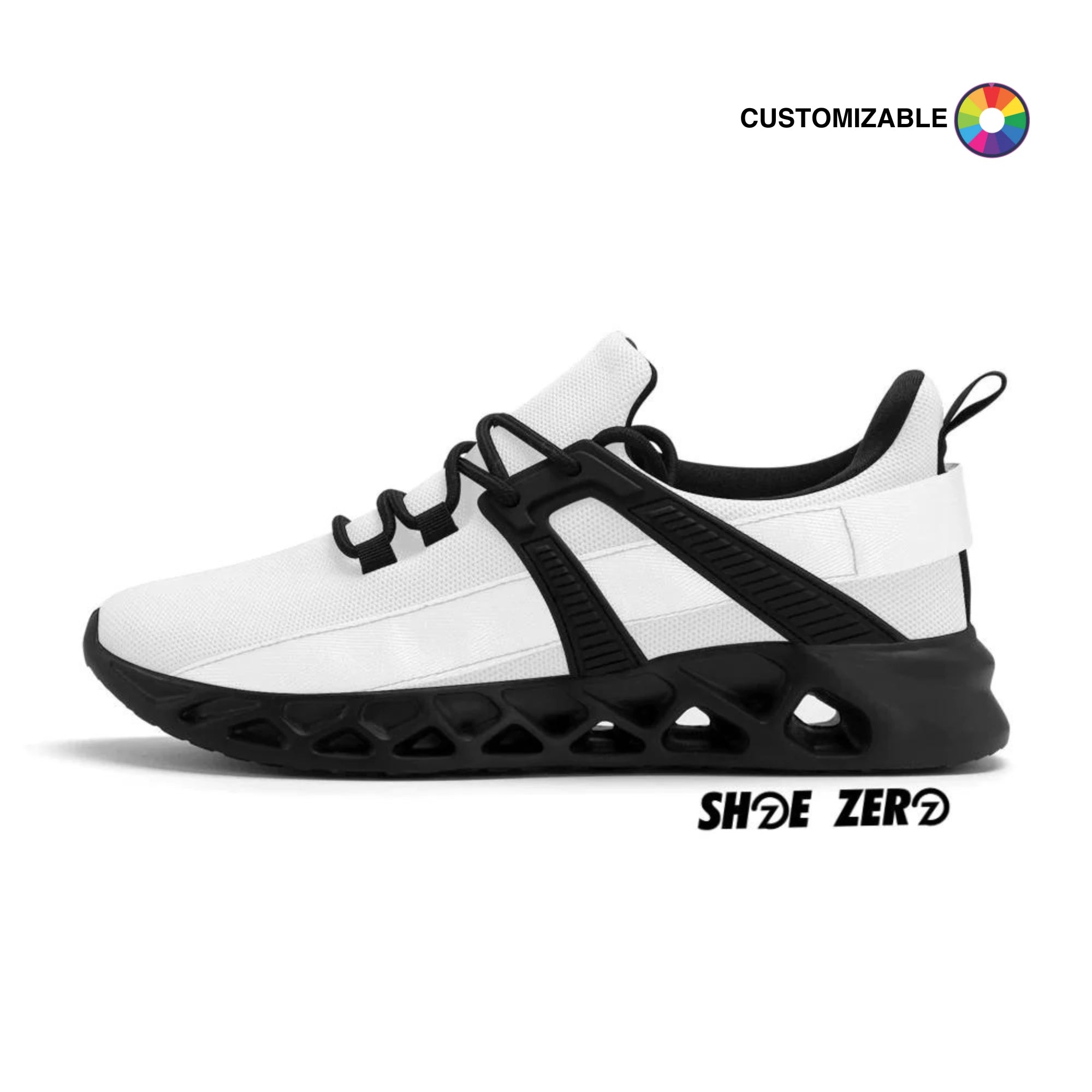 Customizable New Elastic Sport Sneakers | Design your own Low Top | Shoe Zero