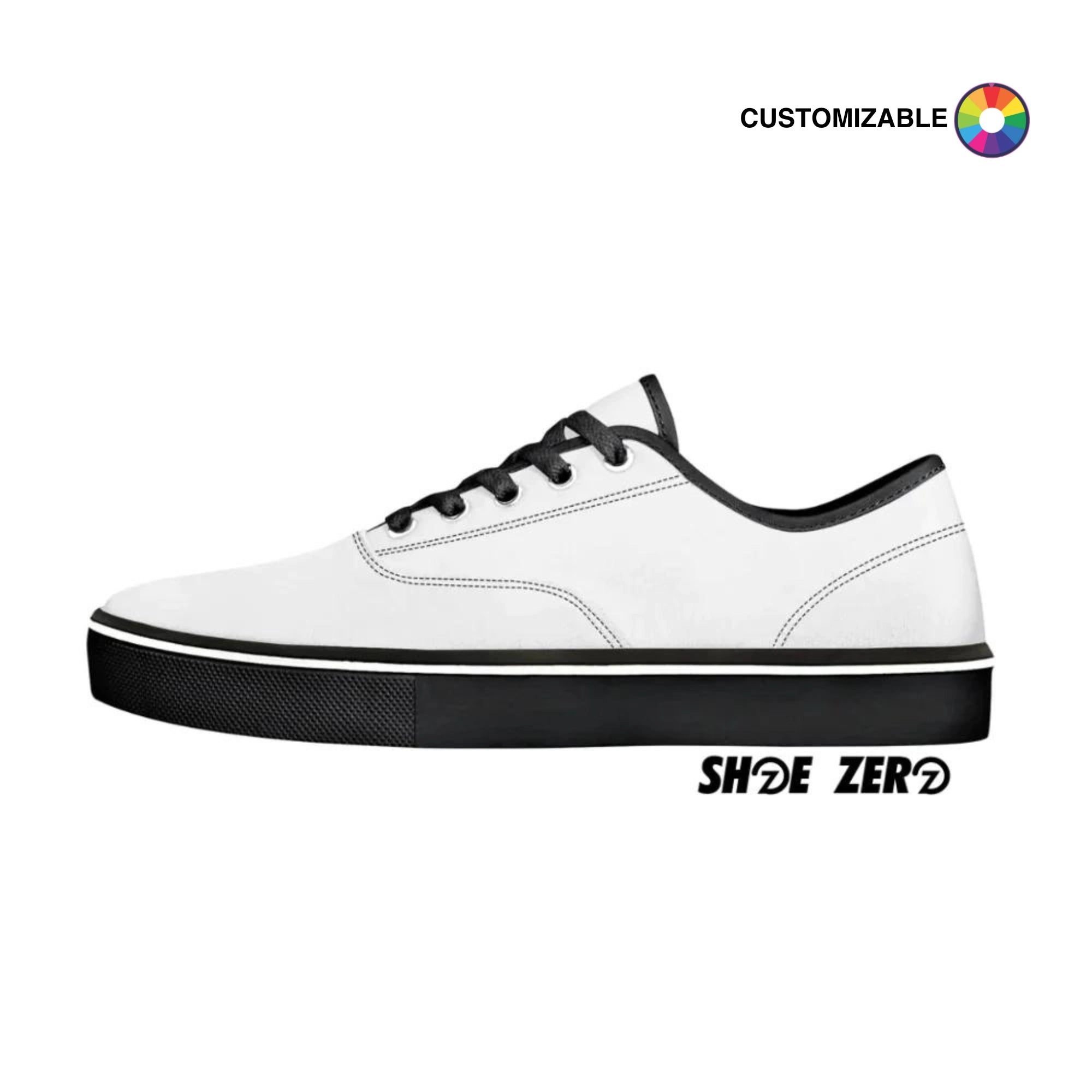 Customizable Skate Shoe - Black | Design your own | Shoe Zero