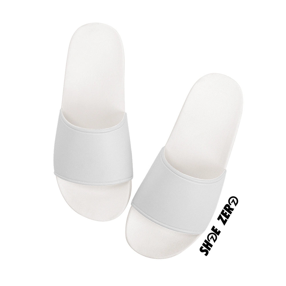 Customizable Slide Sandals White Custom Sandals Shoe Zero