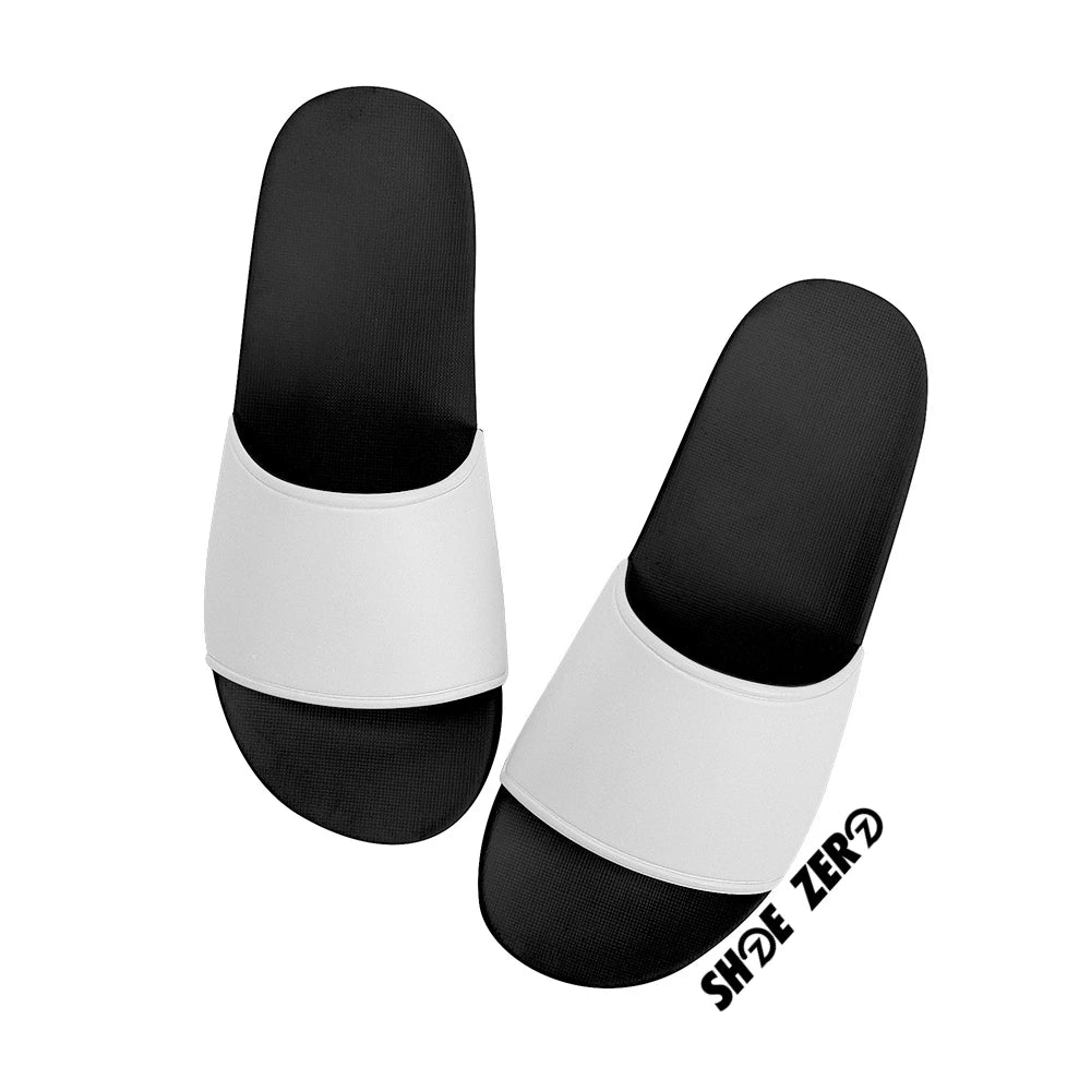 Customizable Slide Sandals (Black) | Design your own | Shoe Zero