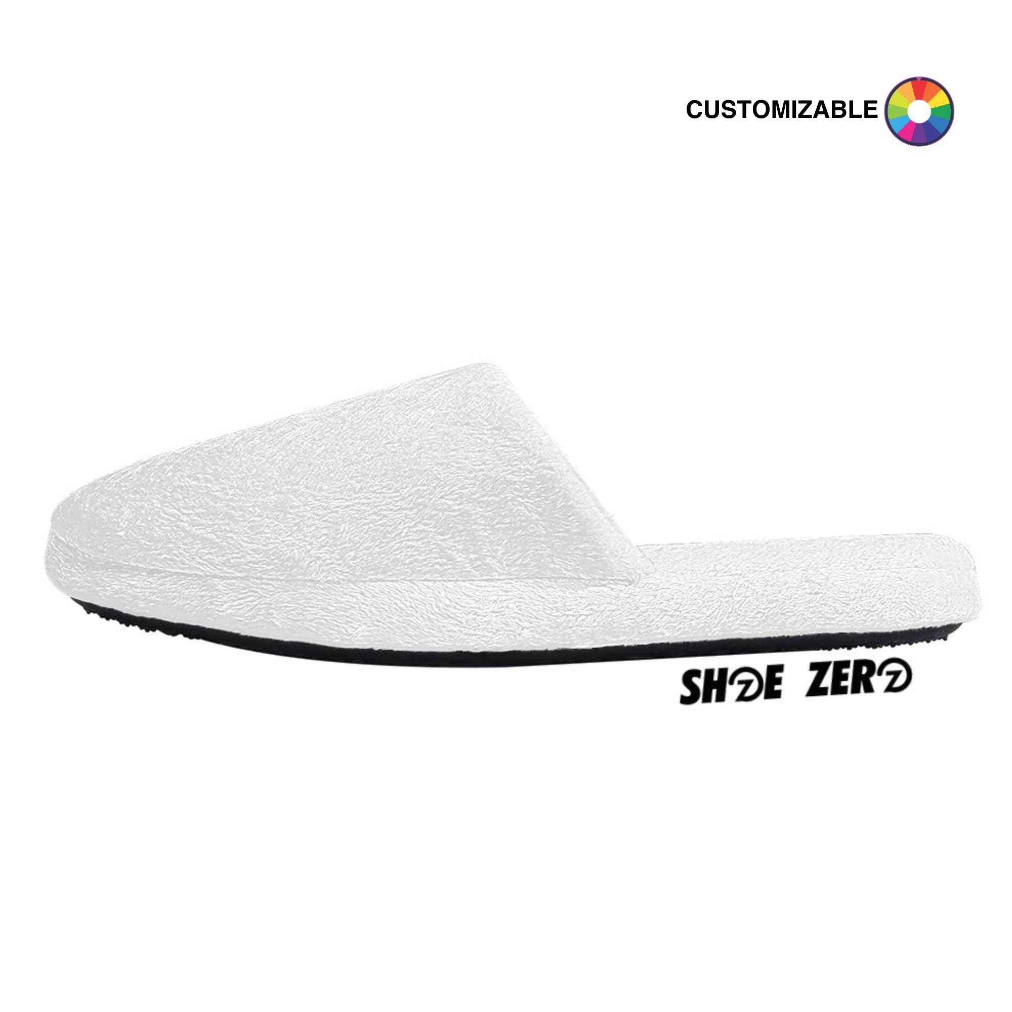 Customizable Home Slippers (White) | Design your own | Shoe Zero