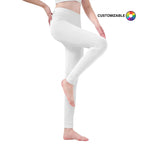 lotus zero leggings pose with badge