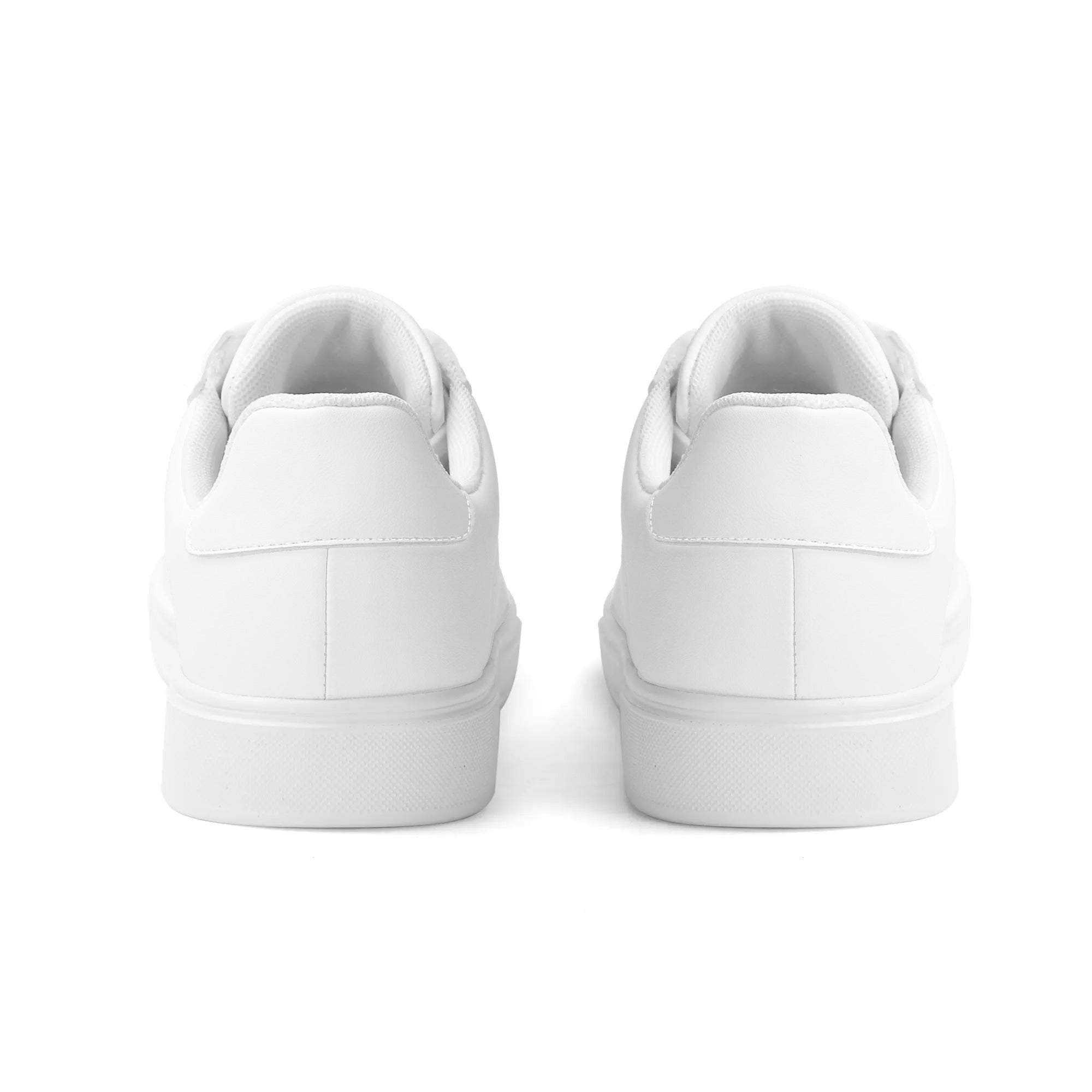 Customizable Vegan Leather 2.0 Low Top Sneakers (White)