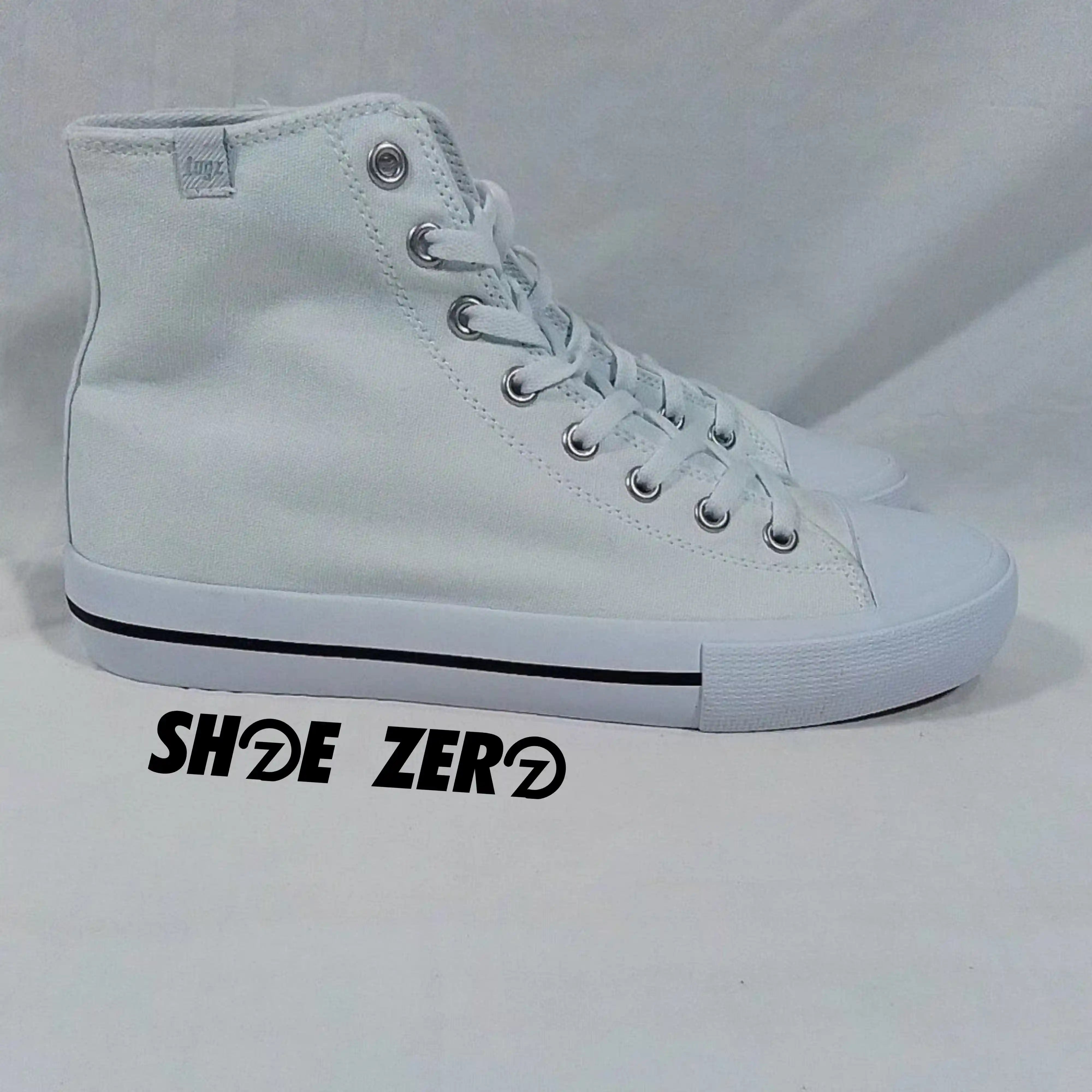 Customizable Canvas Shoes (Tongue-White) | Design your own High Top | Shoe Zero