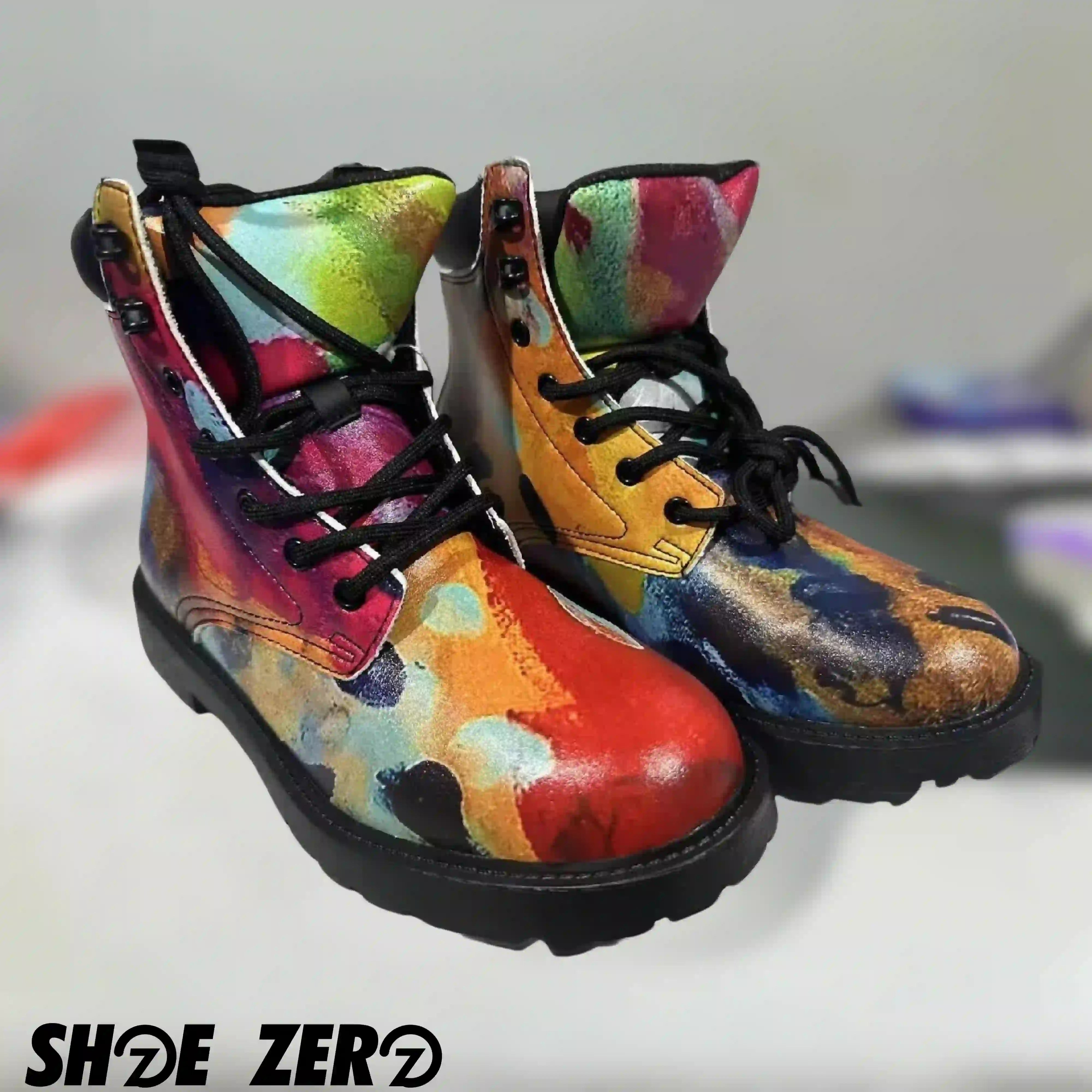 Customizable Eco Vegan Leather Boots Custom Boots Shoe Zero